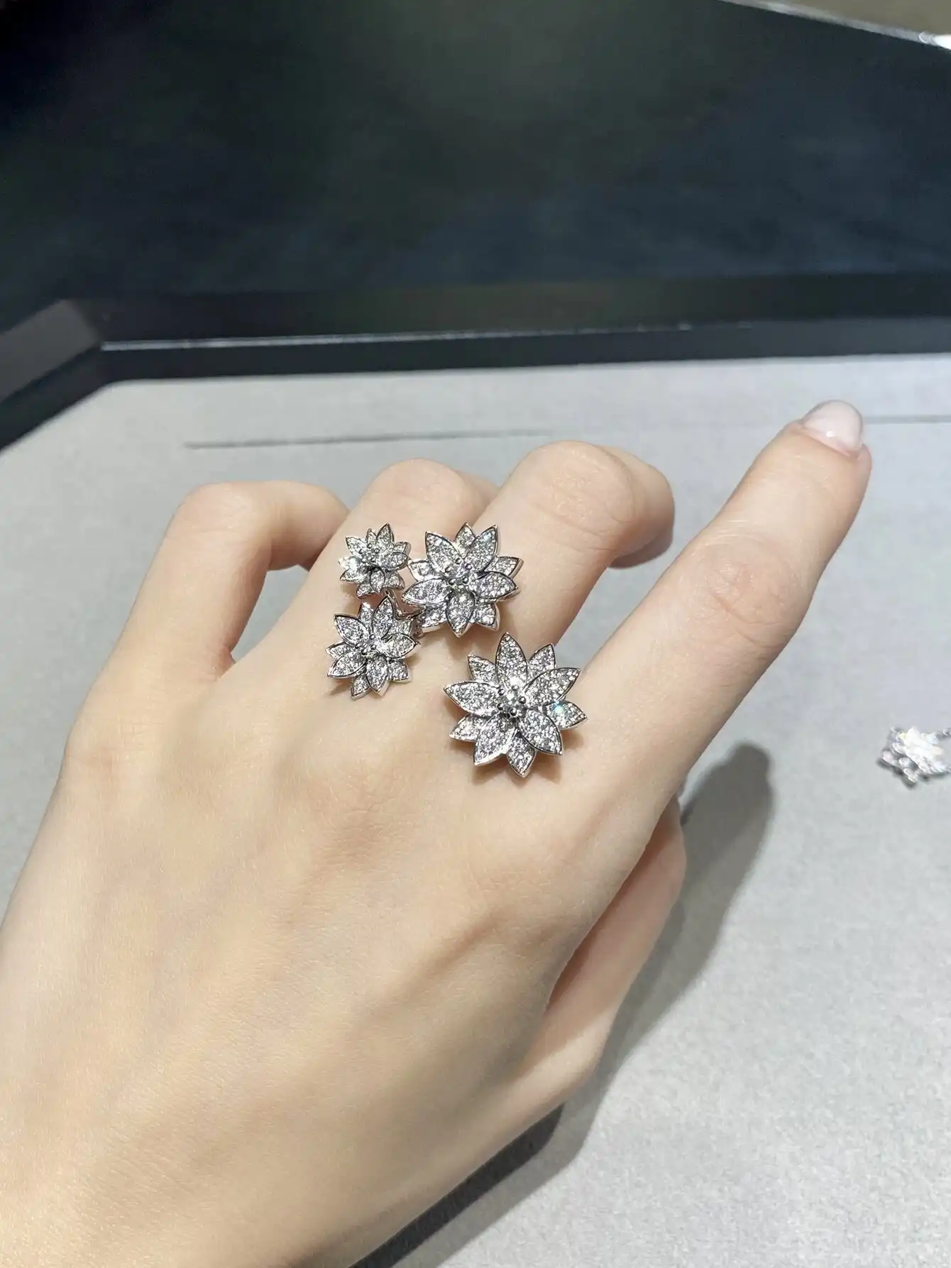 玫瑰金耳钉图片展示